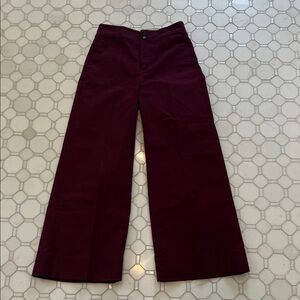 J. Crew Deep Red Trousers